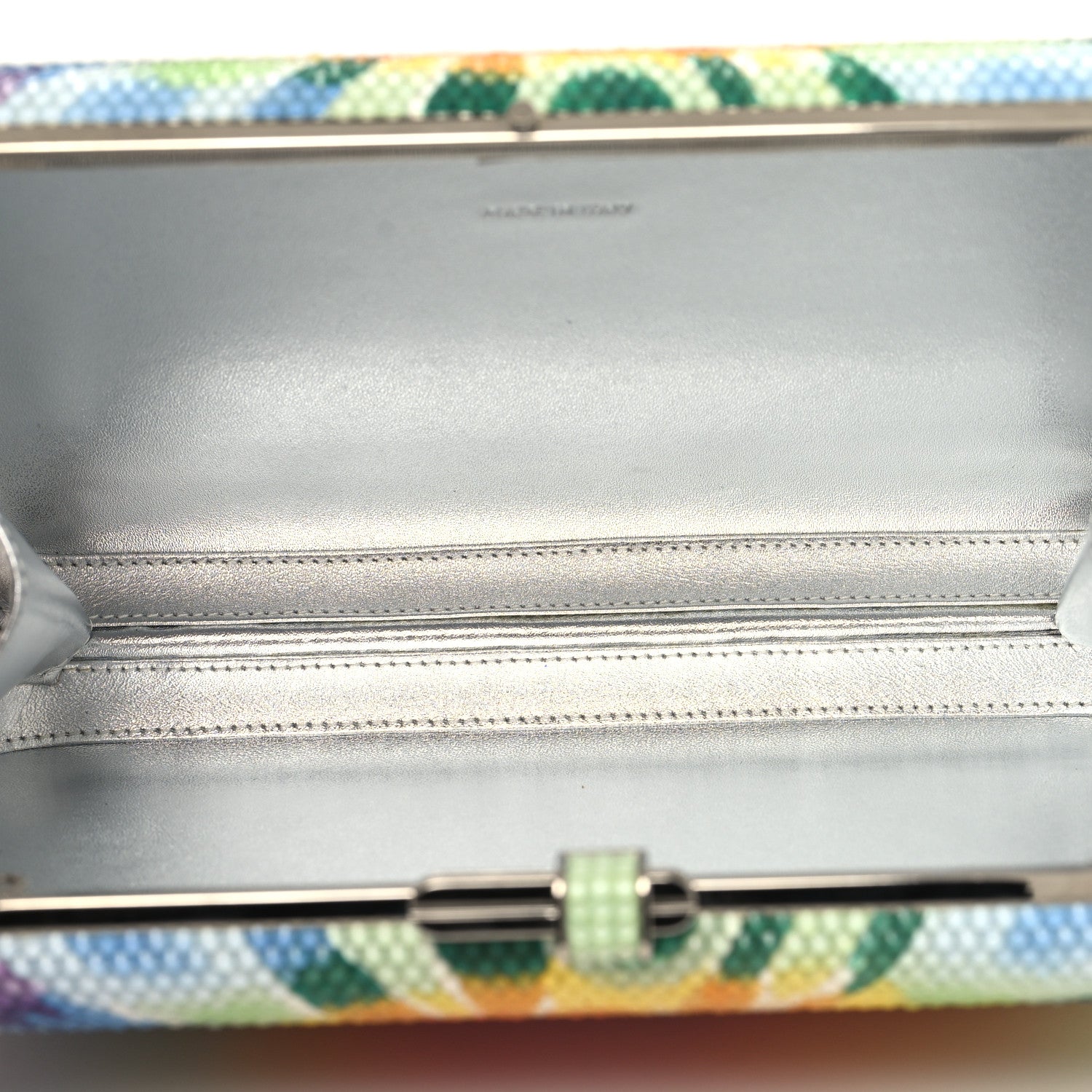 Judith Leiber Swarovski Crystal Slim Slide Jerry Tie Dye Minaudiere Clutch Multicolor 5 of 10