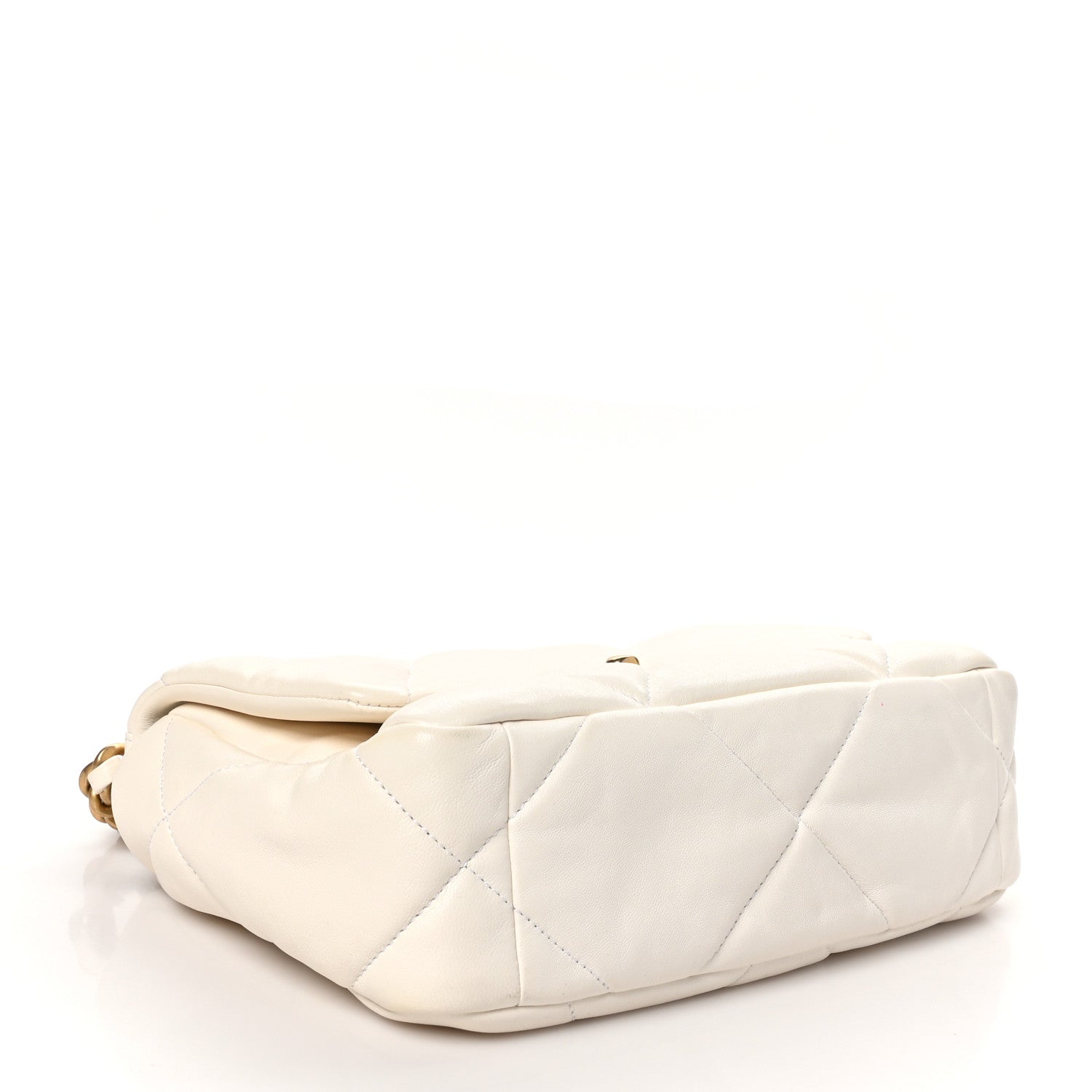 Chanel Lambskin Quilted Medium Chanel 19 Flap White 4 of 10