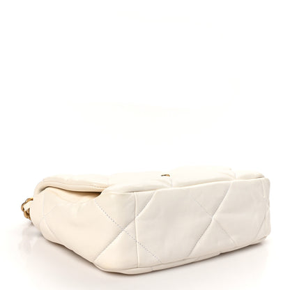 Chanel Lambskin Quilted Medium Chanel 19 Flap White 4 of 10