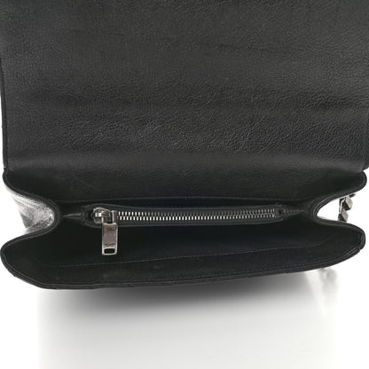 Saint Laurent Matelasse Chevron Monogram Medium College Bag Black 4 of 4