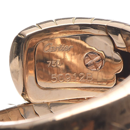 Cartier 18K Yellow Gold Tsavorite Onyx Panthère De Bypass Ring 54 6.75 4 of 6