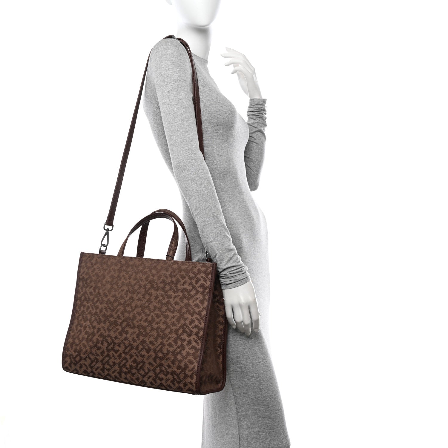 Telfar Monogram Jacquard Medium Shopping Bag Tan 2 of 10