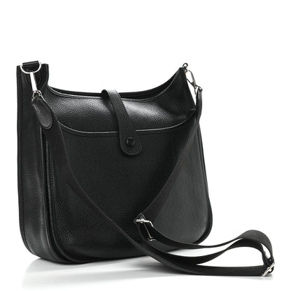 Hermes Taurillon Clemence Evelyne III GM Black 3 of 9