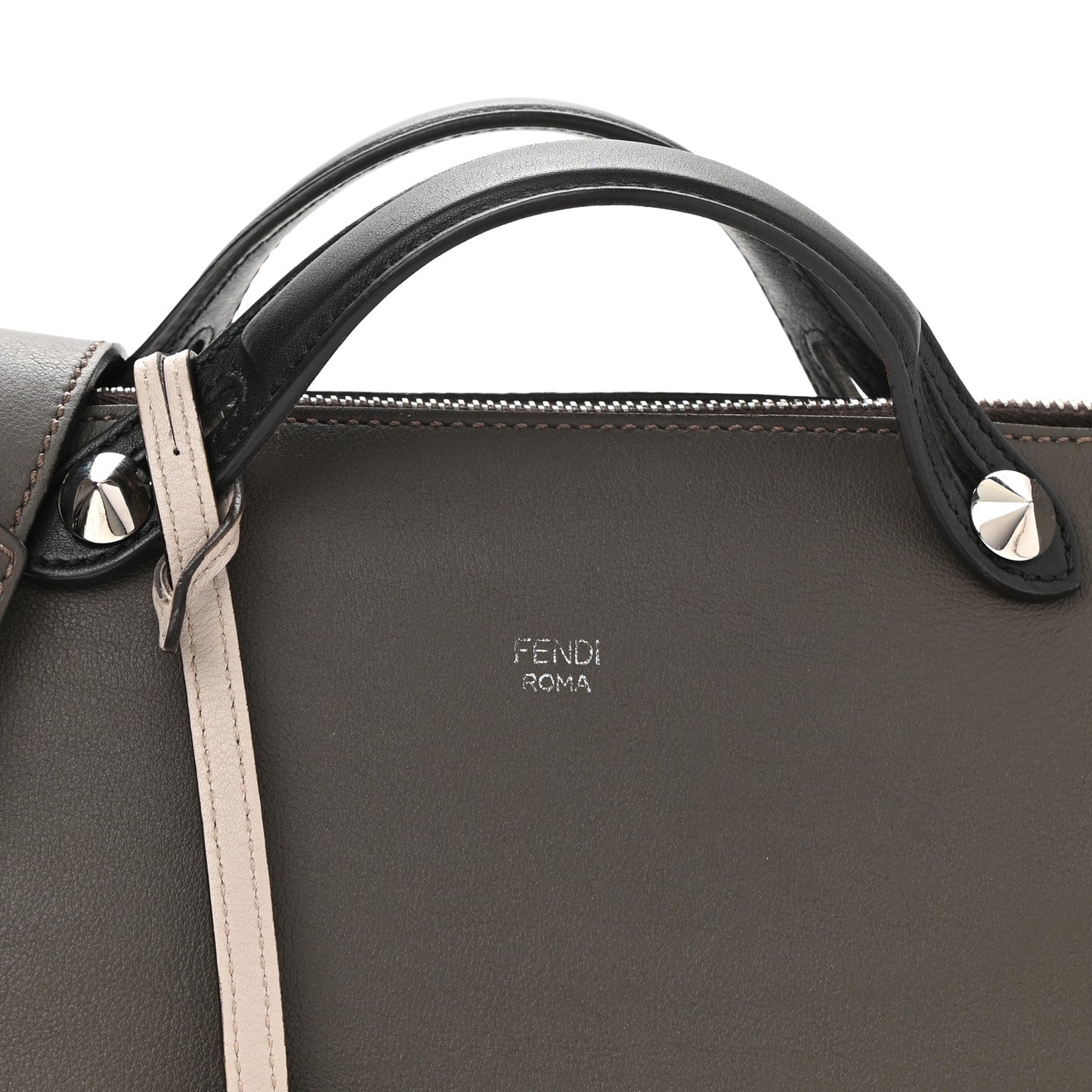 Vitello Dolce 4 Color Medium By The Way Boston Bag Carbone Grigio Polvere Multicolor