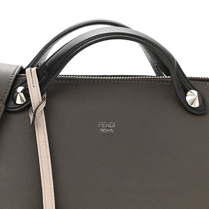 Fendi Vitello Dolce 4 Color Medium By The Way Boston Bag Carbone Grigio Polvere Multicolor 8 of 10