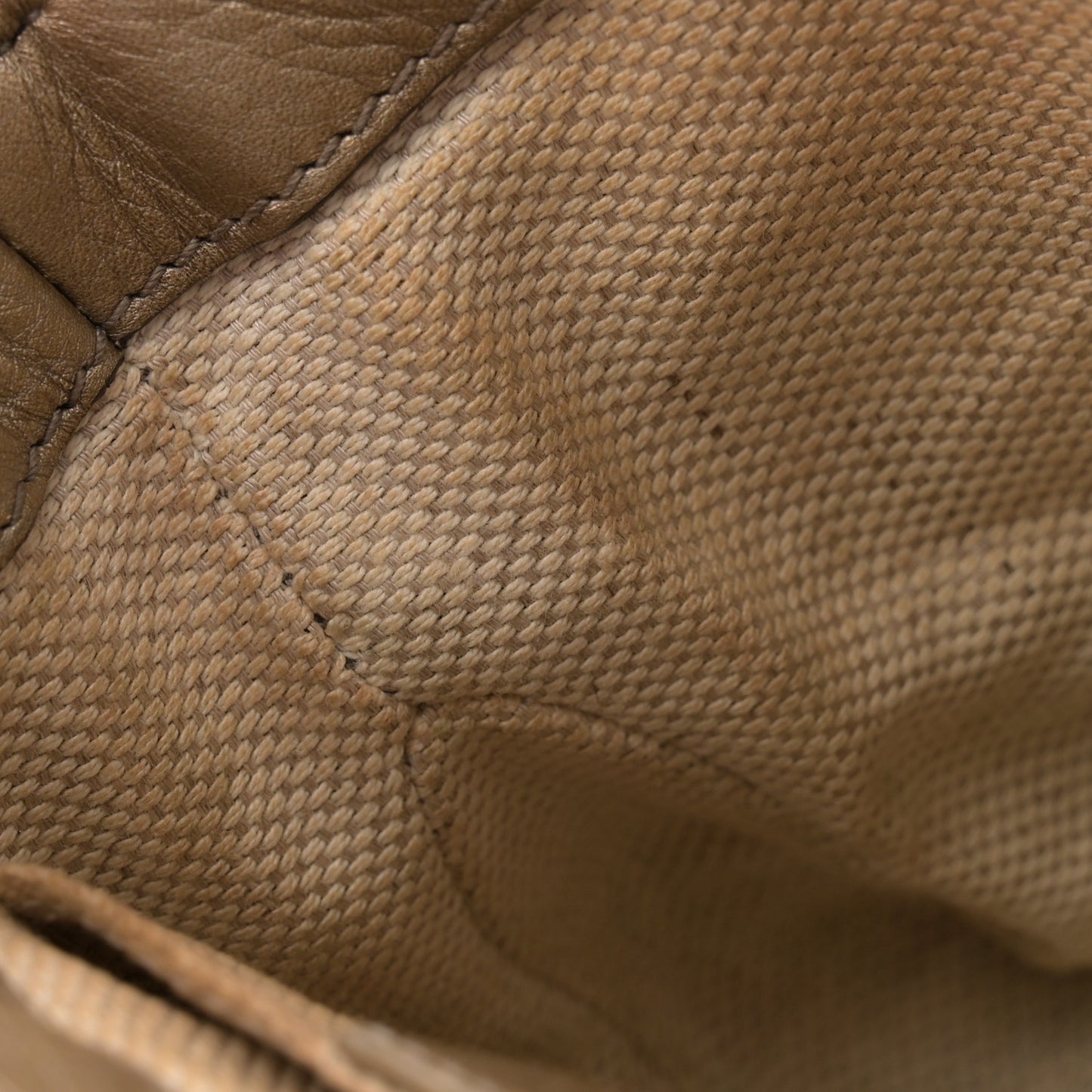 Metallic Pebbled Calfskin Small Soho Flap Crossbody Golden Beige