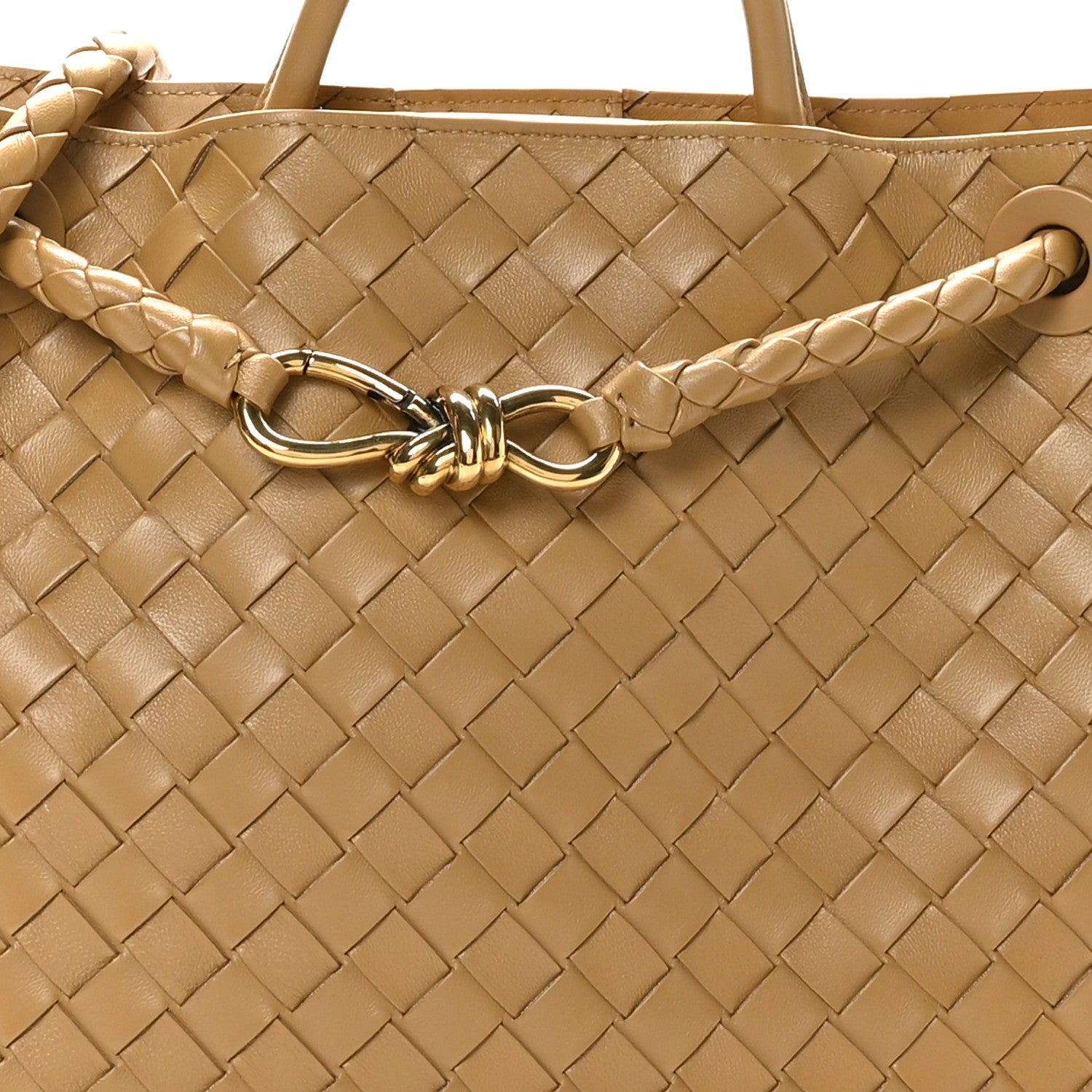 Bottega Veneta Nappa Intrecciato Medium Andiamo Shoulder Bag Dark Praline 7 of 9