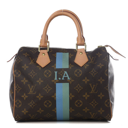 Louis Vuitton Monogram My LV Heritage Speedy 25 Vert Clair Blue 1 of 8