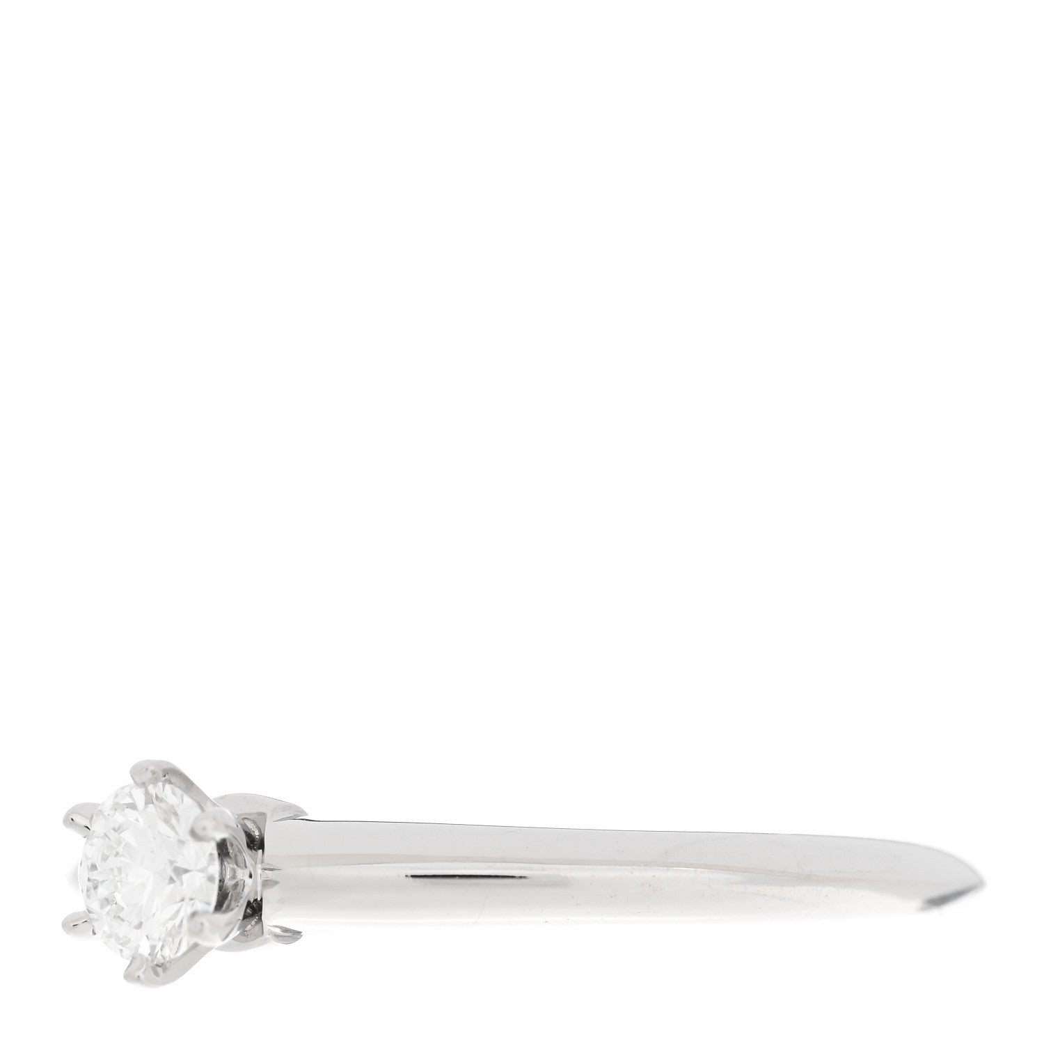 Tiffany Platinum Diamond .21ct Solitaire Engagement Ring 52 6 4 of 7