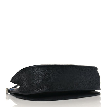 Hermes Taurillon Clemence Chevre Mysore Saut 25 Black 3 of 9