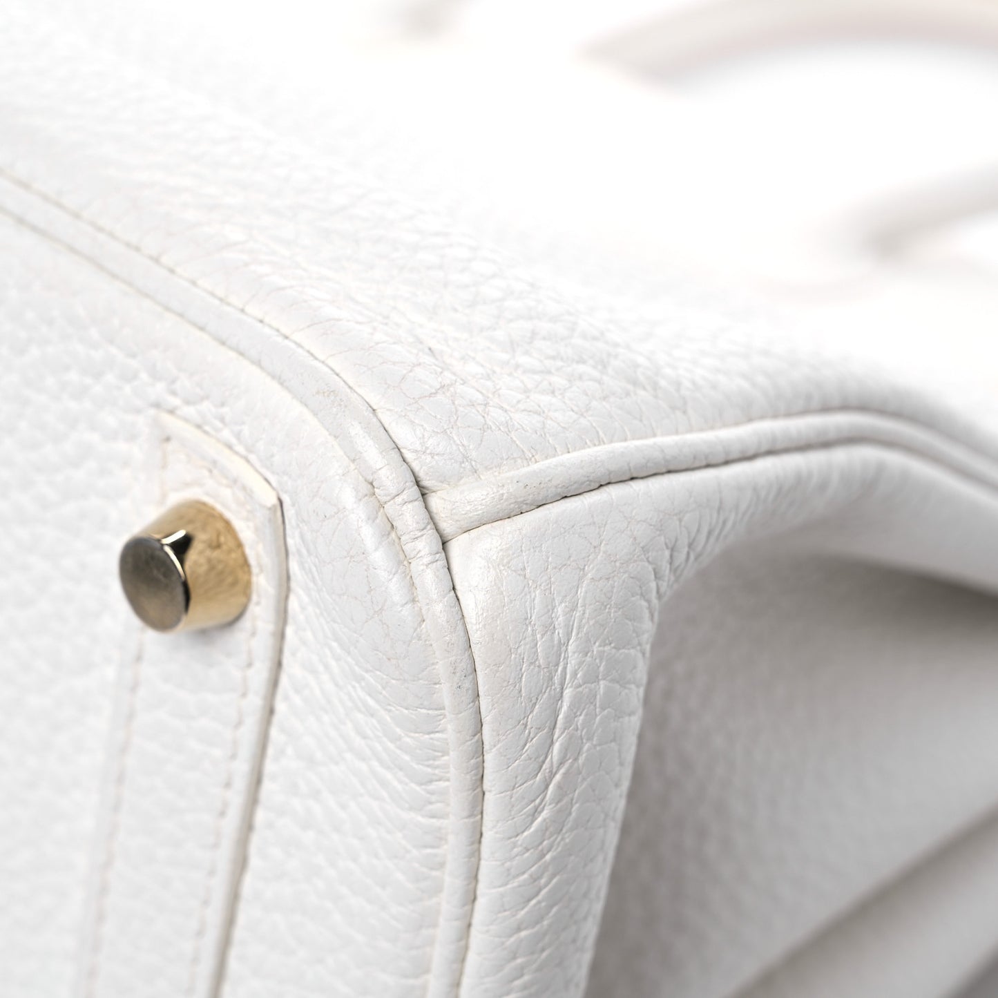 Taurillon Clemence Birkin 30 White