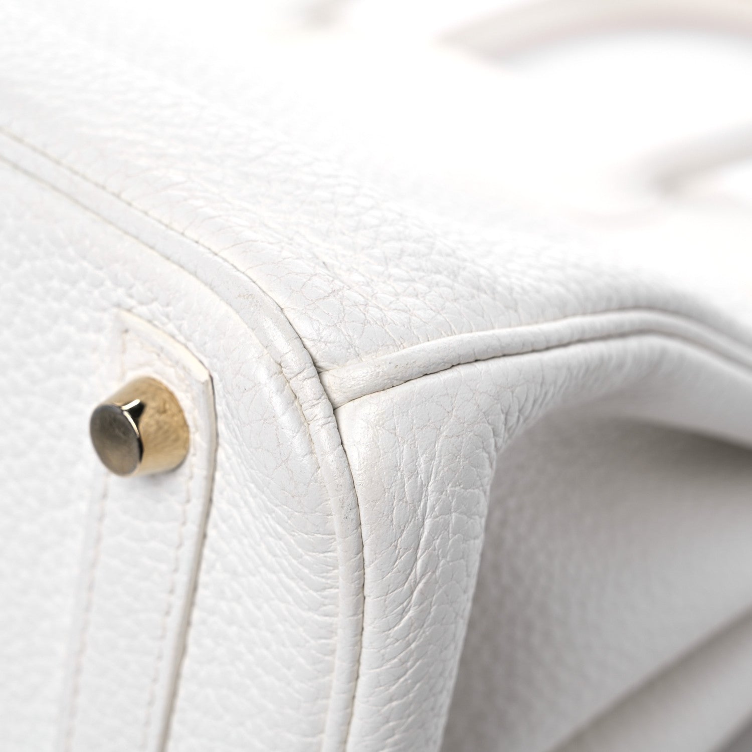 Hermes Taurillon Clemence Birkin 30 White 10 of 14