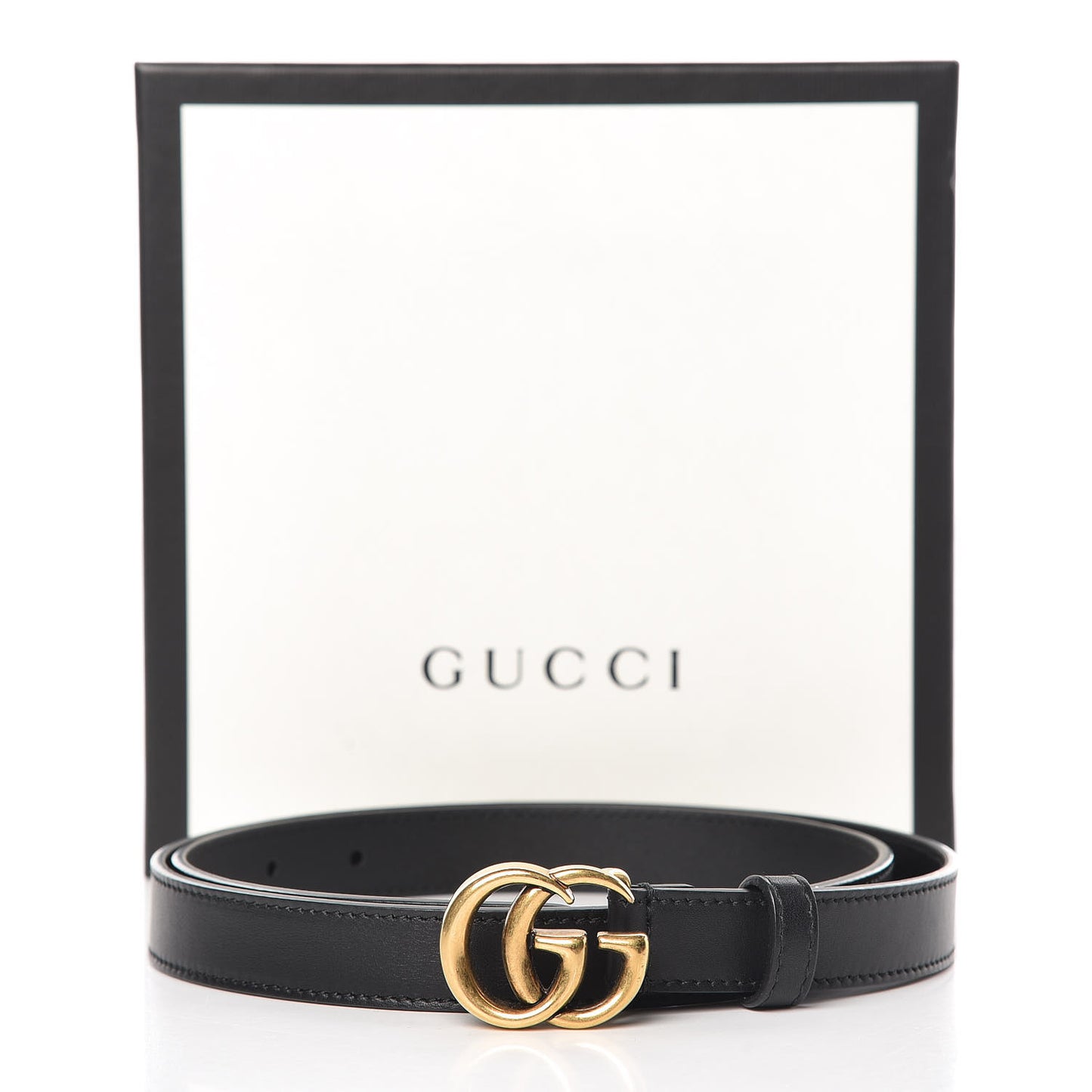 Calfskin Double G 20mm Belt 85 34 Black