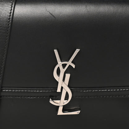 Saint Laurent Box Calfskin Monogram Medium Solferino Satchel Black 7 of 10