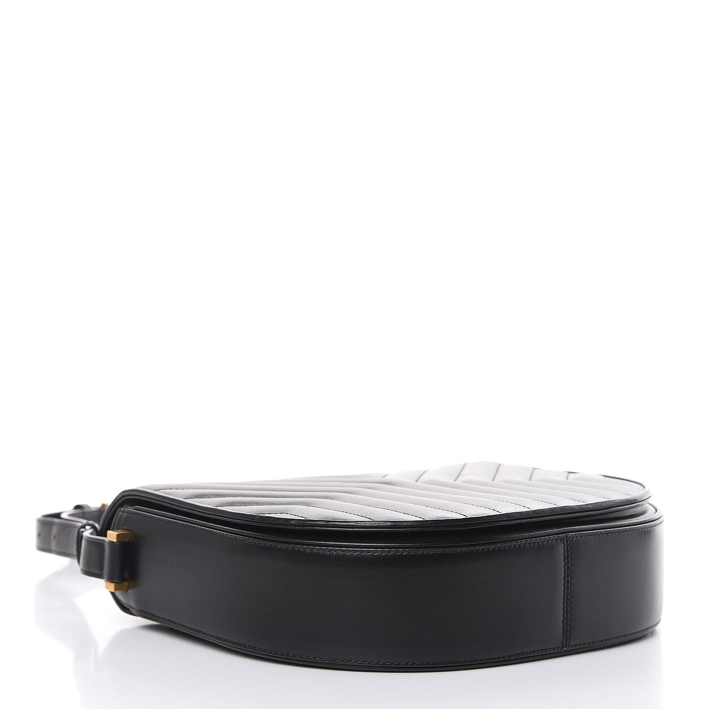 Calfskin Quilted Y Joan Satchel Black