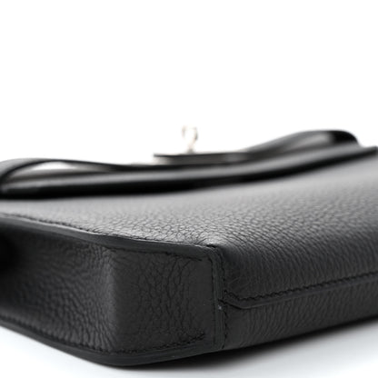 Hermes Togo Kelly Depeches 25 Pouch Black 10 of 11