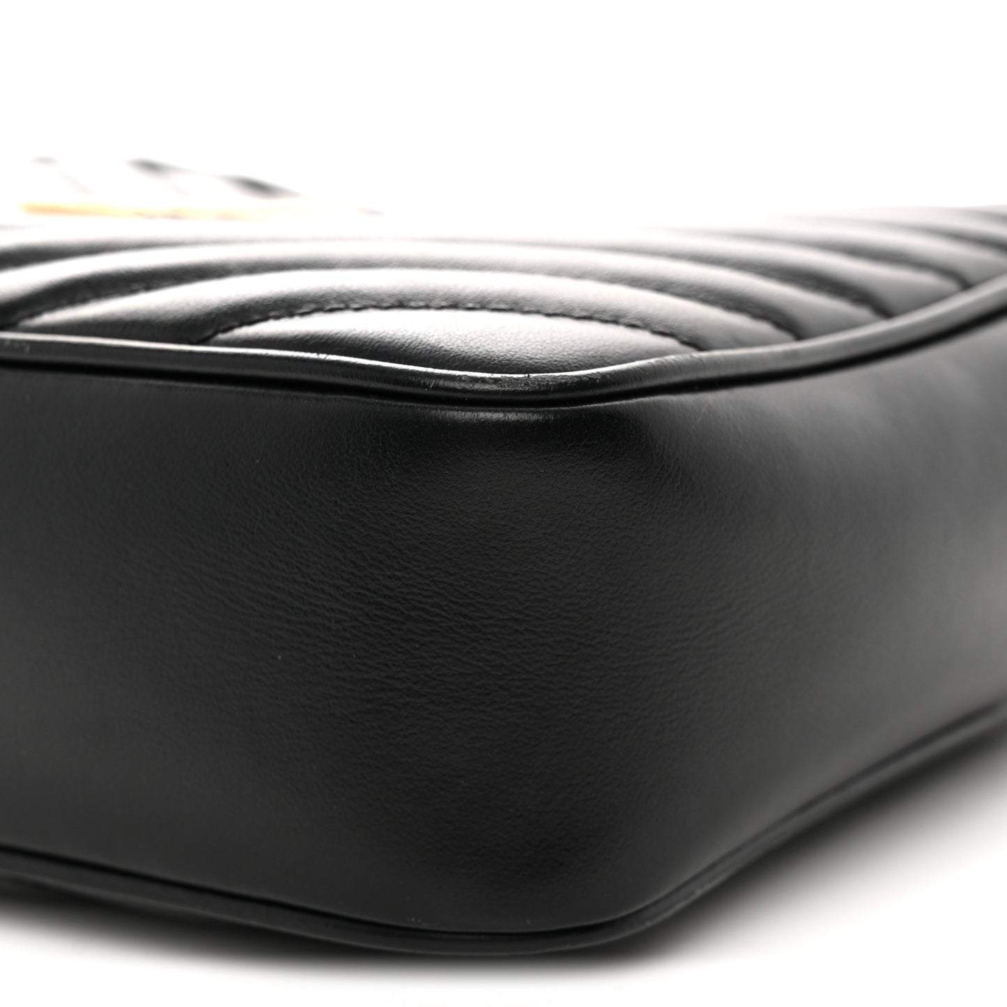 Calfskin Matelasse Monogram Lou Camera Bag Black