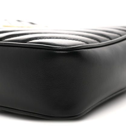 Saint Laurent Calfskin Matelasse Monogram Lou Camera Bag Black 10 of 13