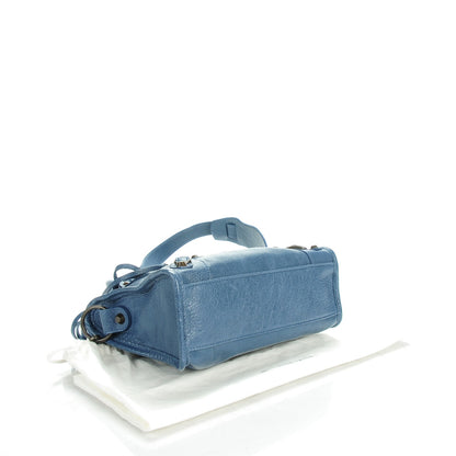 Balenciaga Agneau Classic Hardware Mini City Bleu Persan 4 of 8