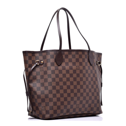 Louis Vuitton Damier Ebene Neo Neverfull MM Rose Ballerine 3 of 9