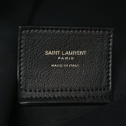 Saint Laurent Calfskin Toy Shopping Tote Black 6 of 9