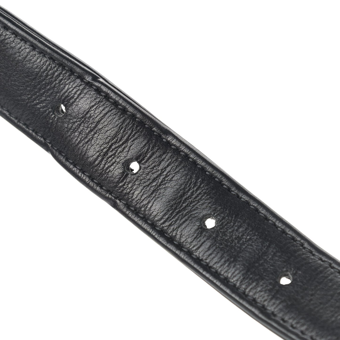 Calfskin Quilted Flap Waist Bag Black