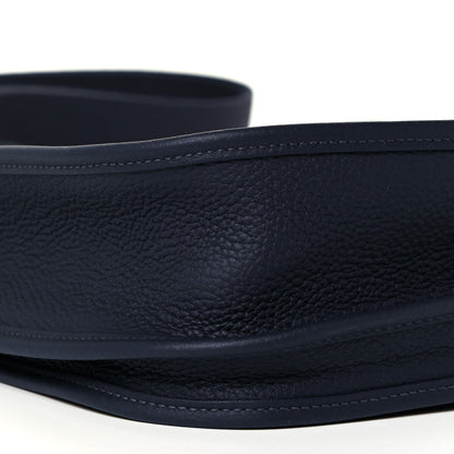 Hermes Taurillon Clemence Evelyne III PM Bleu Nuit 8 of 11
