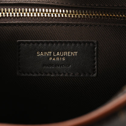 Saint Laurent Canvas Smooth Calfskin Le Monogramme Camera Bag Chestnut 6 of 10