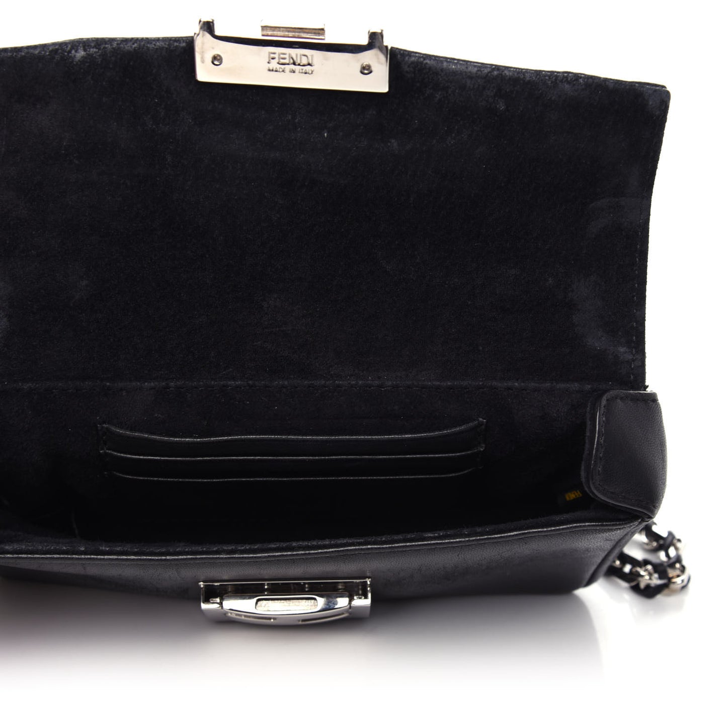 Shiny Nappa Mini Be Baguette Shoulder Bag Black