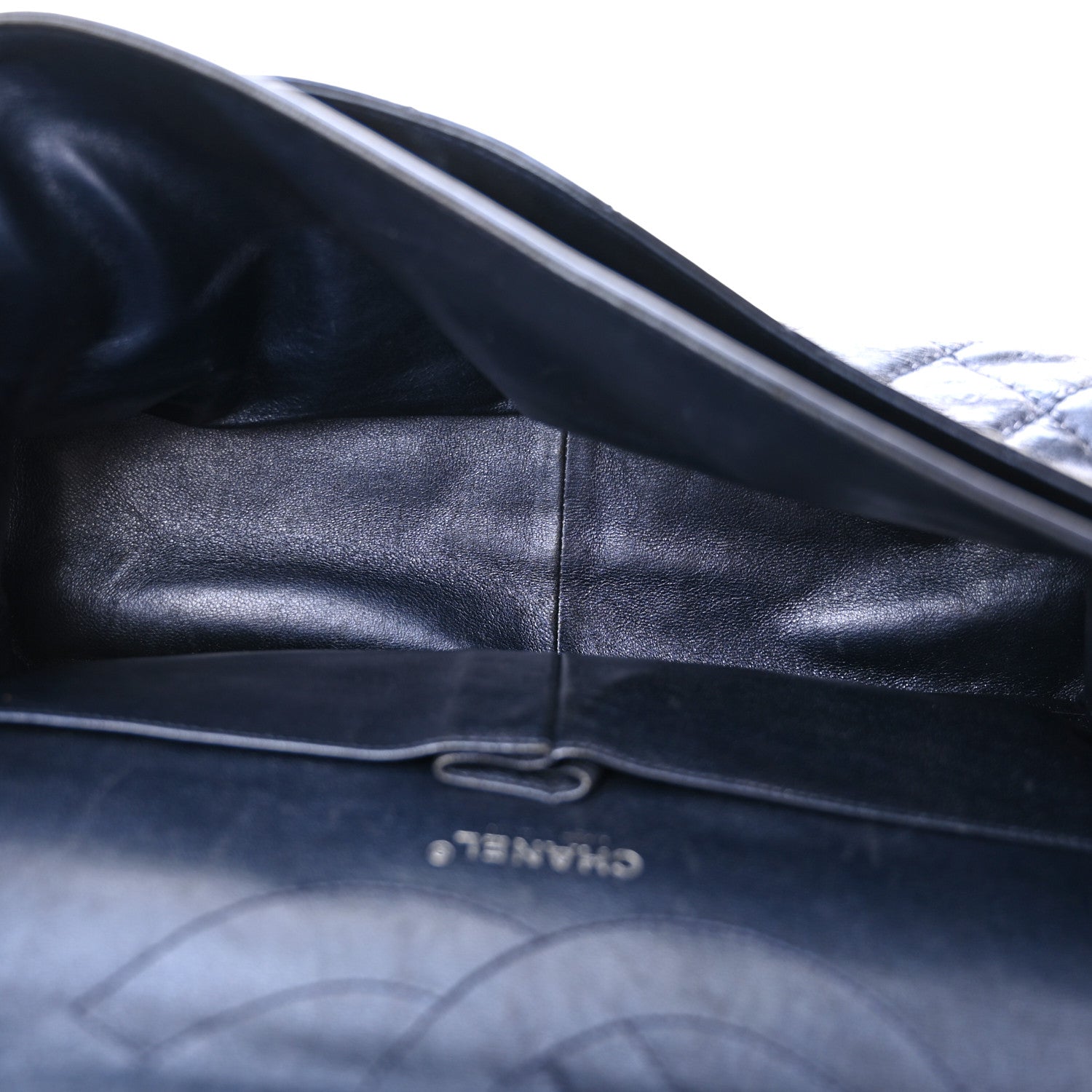 Chanel Metallic Aged Calfskin Quilted 2.55 Reissue 228 Flap Blue 5 of 11