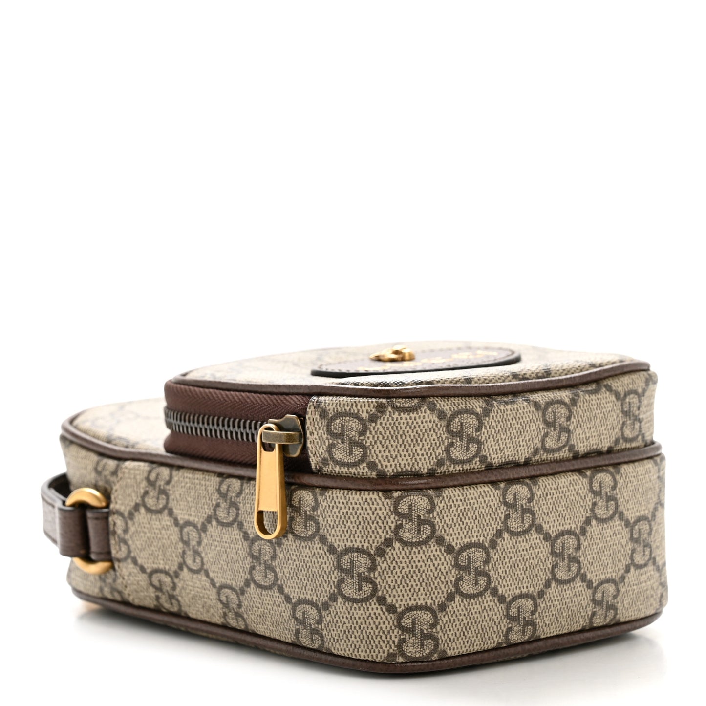 GG Supreme Monogram Mini Neo Vintage Double Zip Messenger Bag Beige New Acero Crop