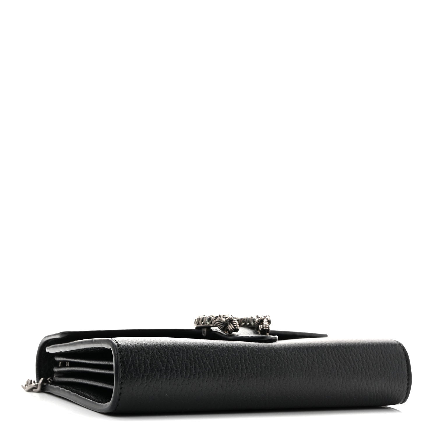 Gucci Calfskin Mini Dionysus Chain Wallet Black Black 4 of 16