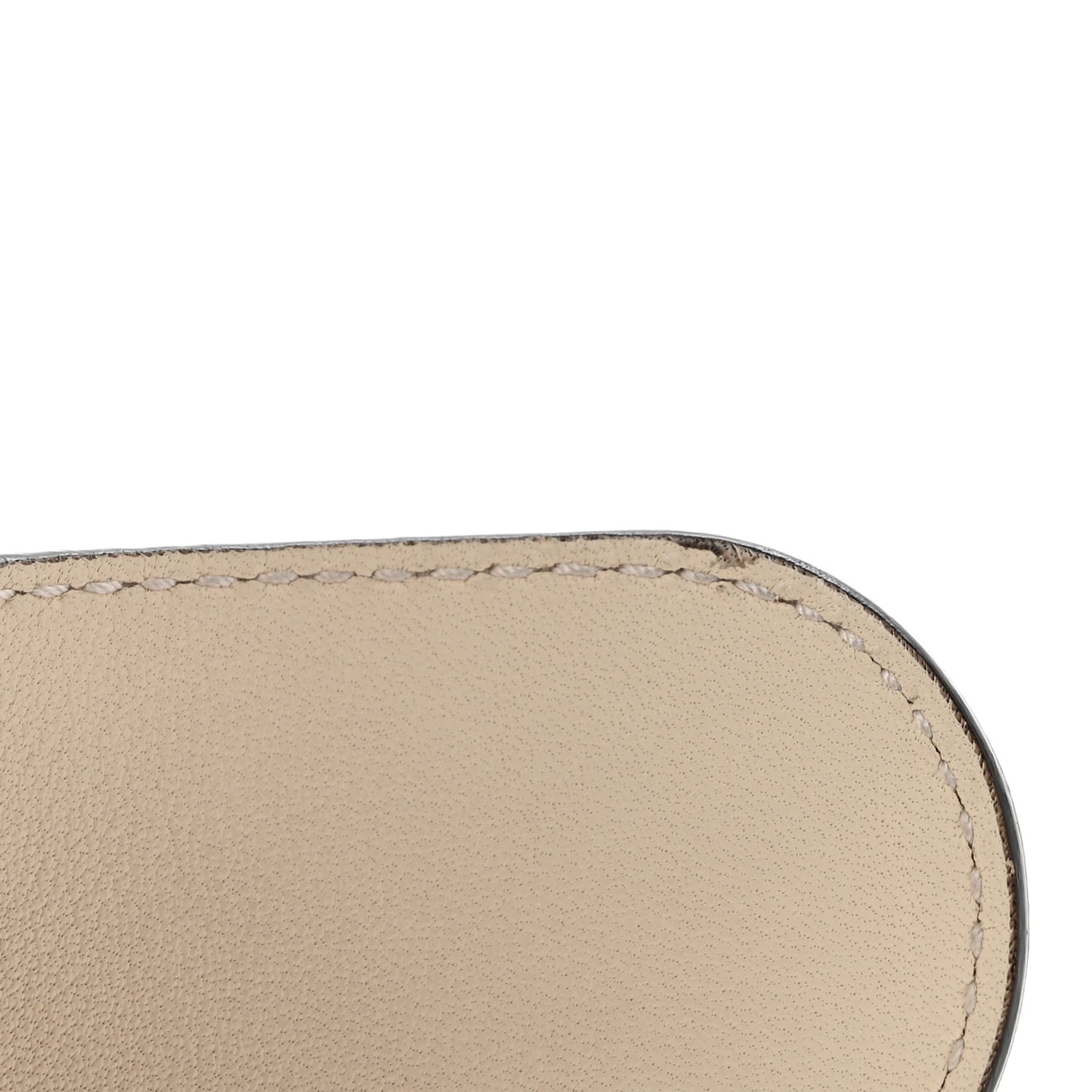 Calfskin Double G 40mm Belt 85 34 Mystic White