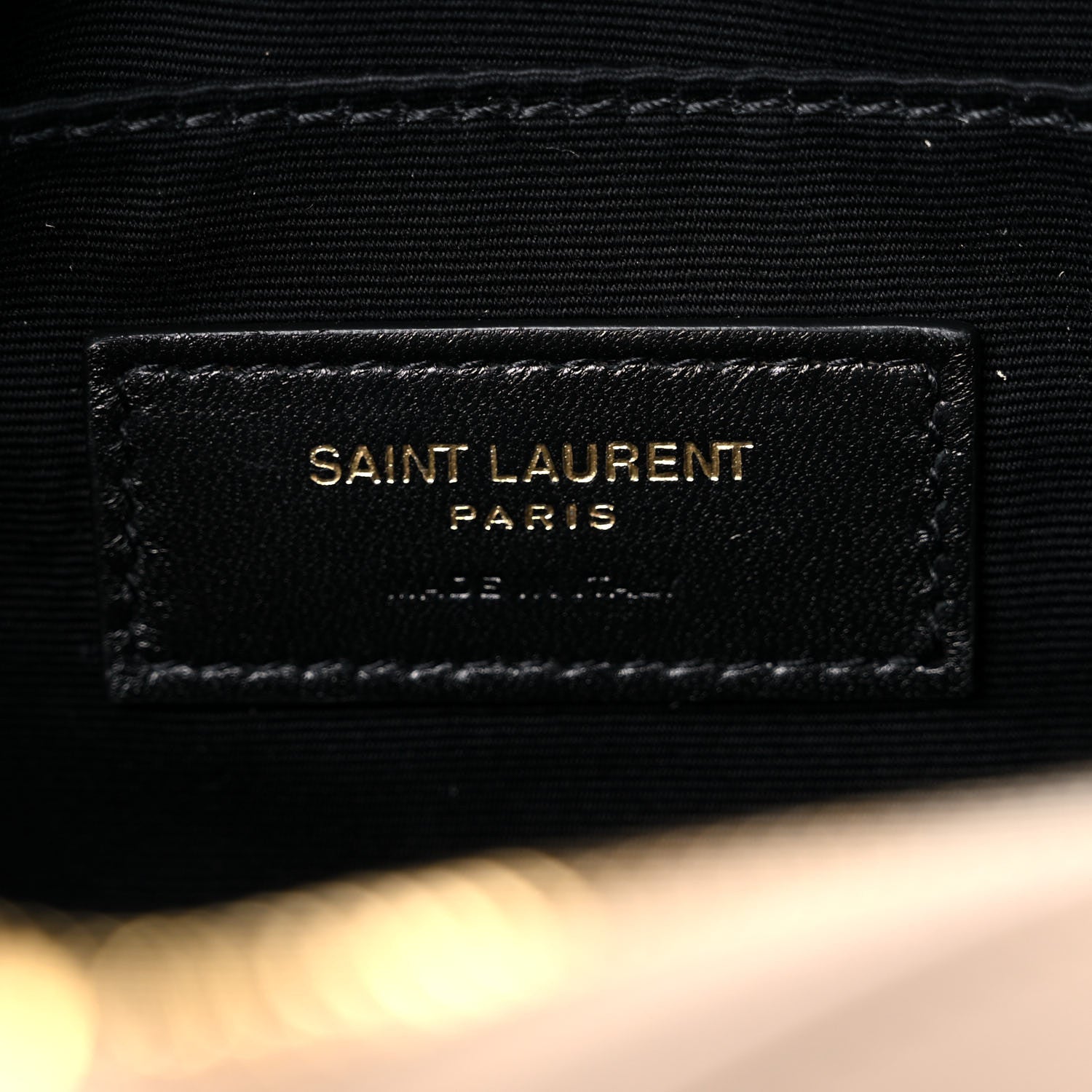 Saint Laurent Calfskin Matelasse Monogram Lou Belt Bag Dark Beige 7 of 8