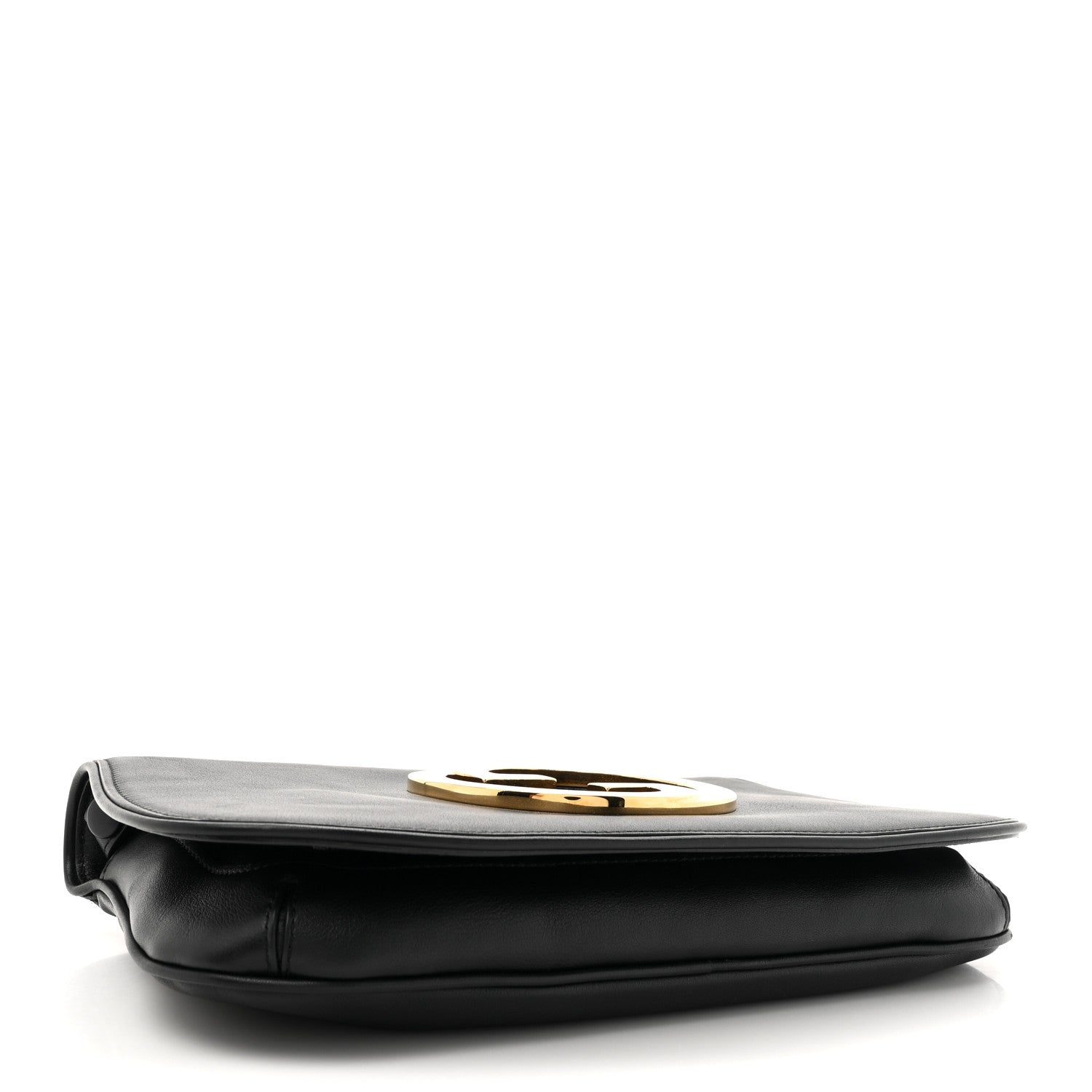 Gucci Roxy Calfskin Blondie Chain Shoulder Flap Bag Black 4 of 12