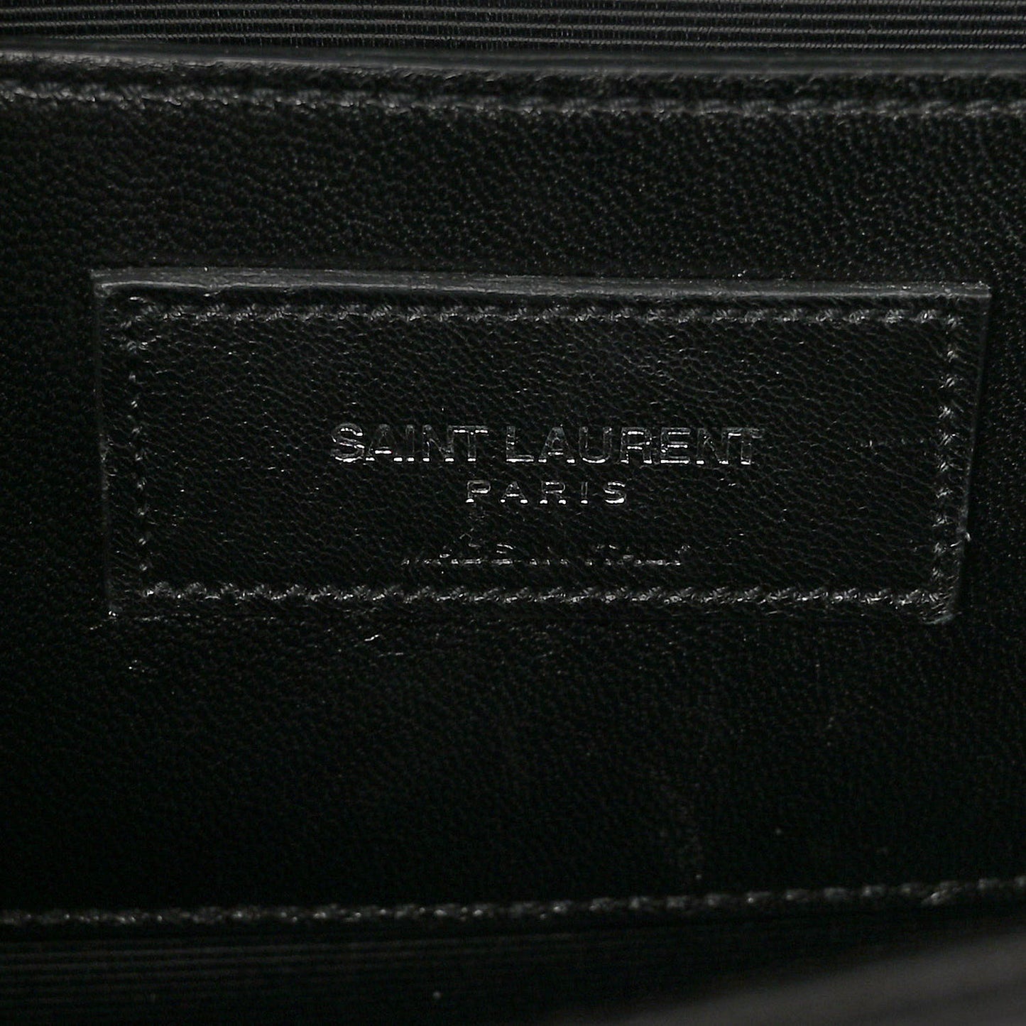 Calfskin Crocodile Embossed Medium Classic Monogram Kate Tassel Satchel Black