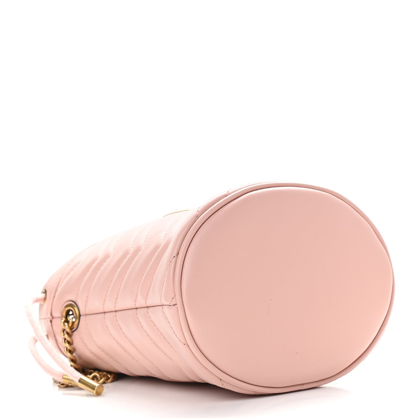 Calfskin Matelasse Mini GG Marmont 2.0 Bucket Bag Perfect Pink