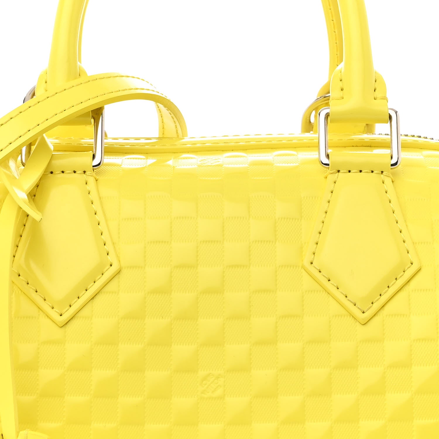 Louis Vuitton Damier Facette Speedy Cube PM Yellow 8 of 10