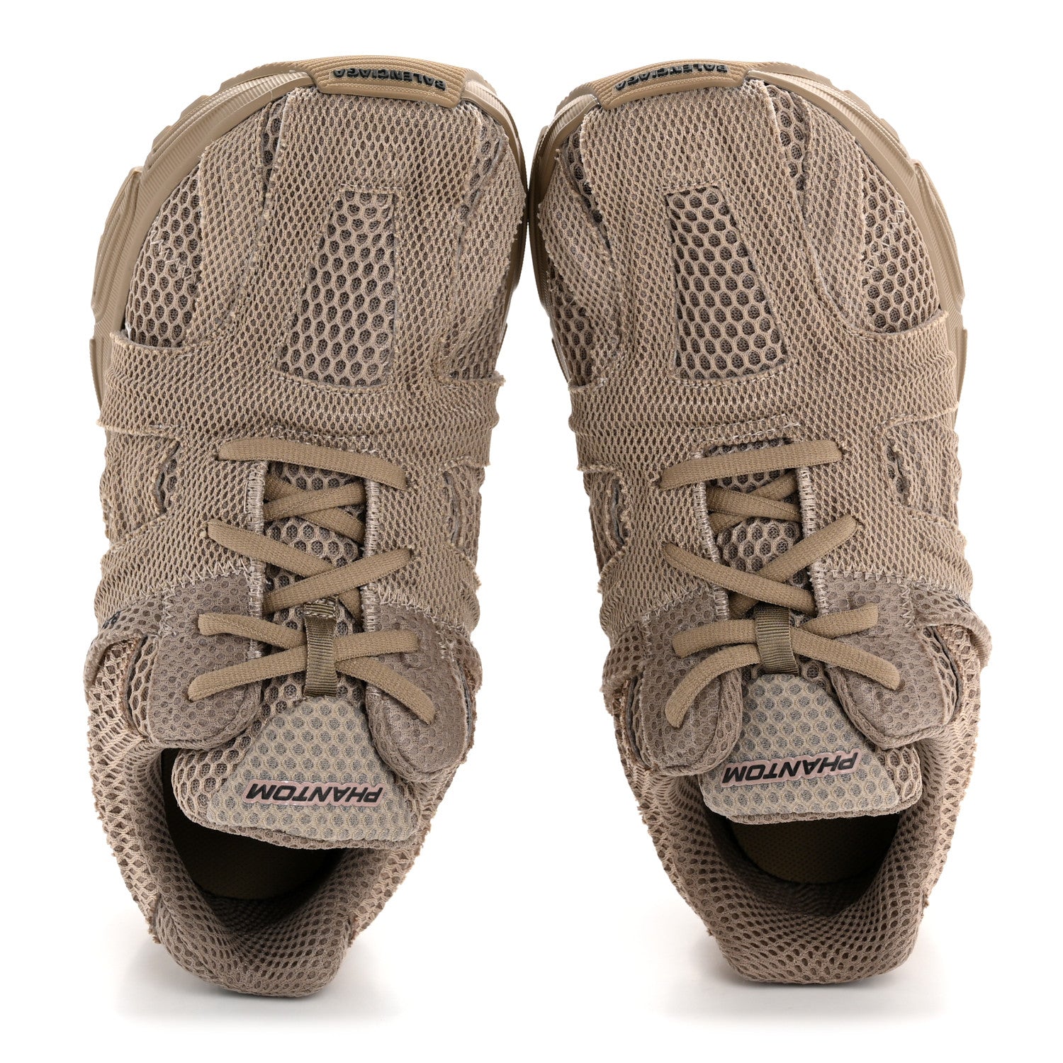 Balenciaga Fabric Mesh Womens Phantom Sneakers 37 Dark Beige 2 of 10