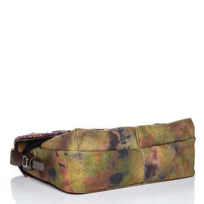 Chanel Washed Toile Large Graffiti On The Pavements Messenger Khaki Multicolor 3 of 7