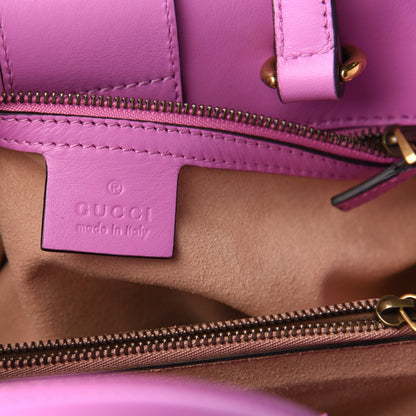 Gucci Calfskin Matelasse Small GG Marmont Tote Candy Mousse 9 of 10