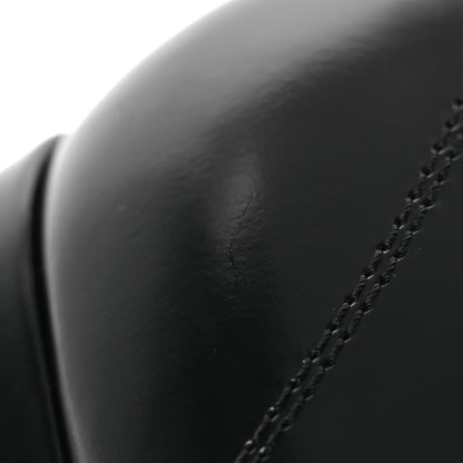 Chanel Shiny Calfskin Logo Loafers 37 Black 11 of 12