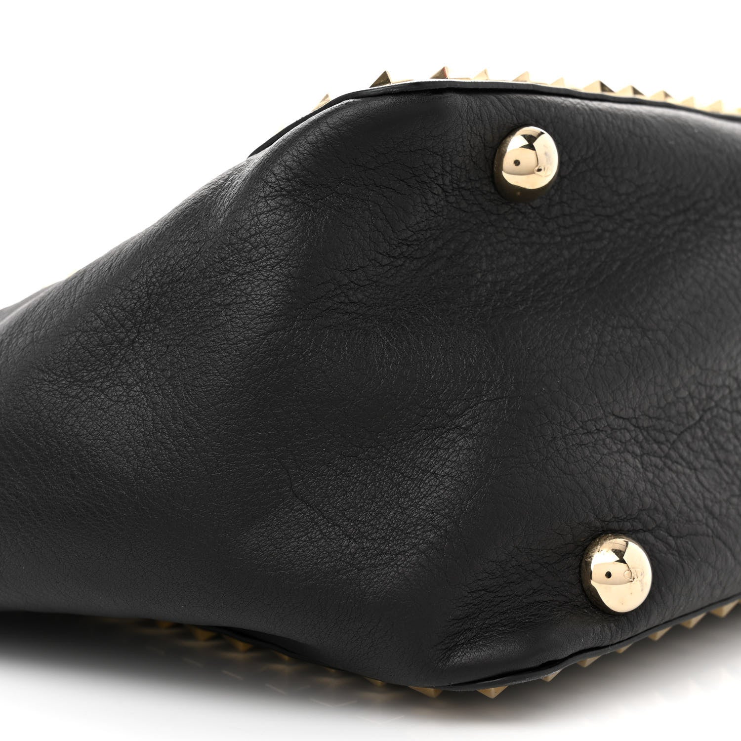 Valentino Garavani Vitello Medium Rockstud Tote Black 8 of 12