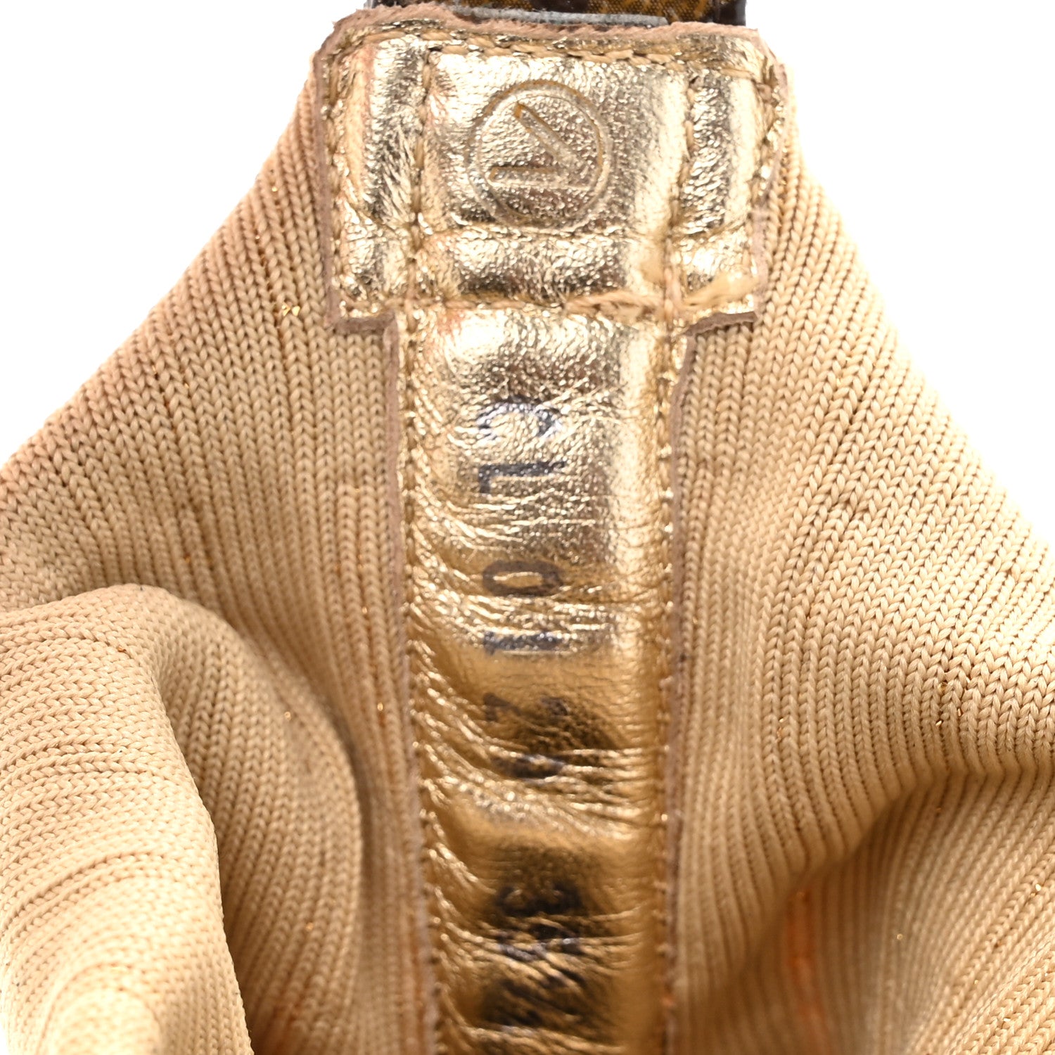 Louis Vuitton Glitter Stretch Textile Monogram LV Archlight Sneaker Boots 35.5 Gold Black 8 of 9