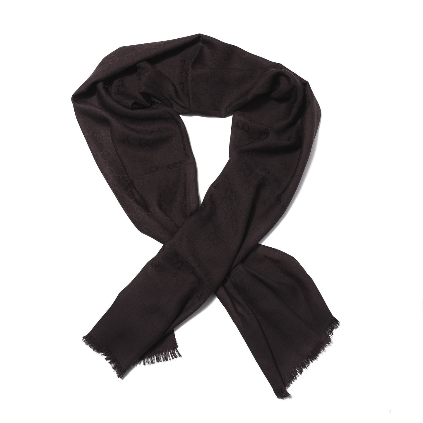 Wool Silk GG Monogram GGNat Plus Scarf Fuchsia