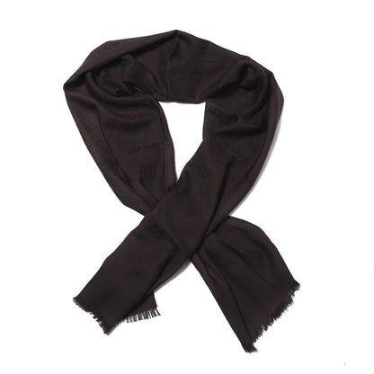 Gucci Wool Silk GG Monogram GGNat Plus Scarf Fuchsia 2 of 7