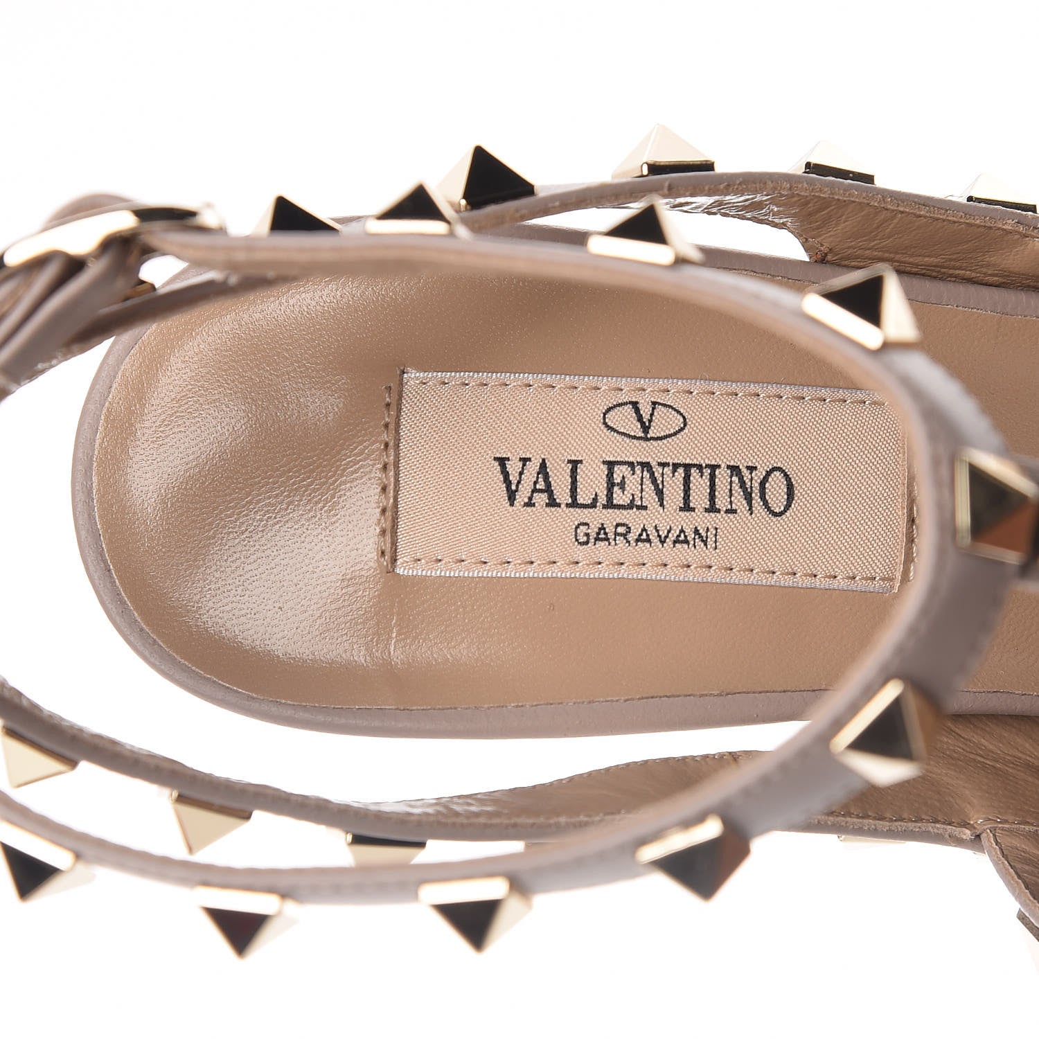 Valentino Garavani Patent Nappa Rockstud Ankle Strap 100mm Pumps 37 Orange Poudre 7 of 8