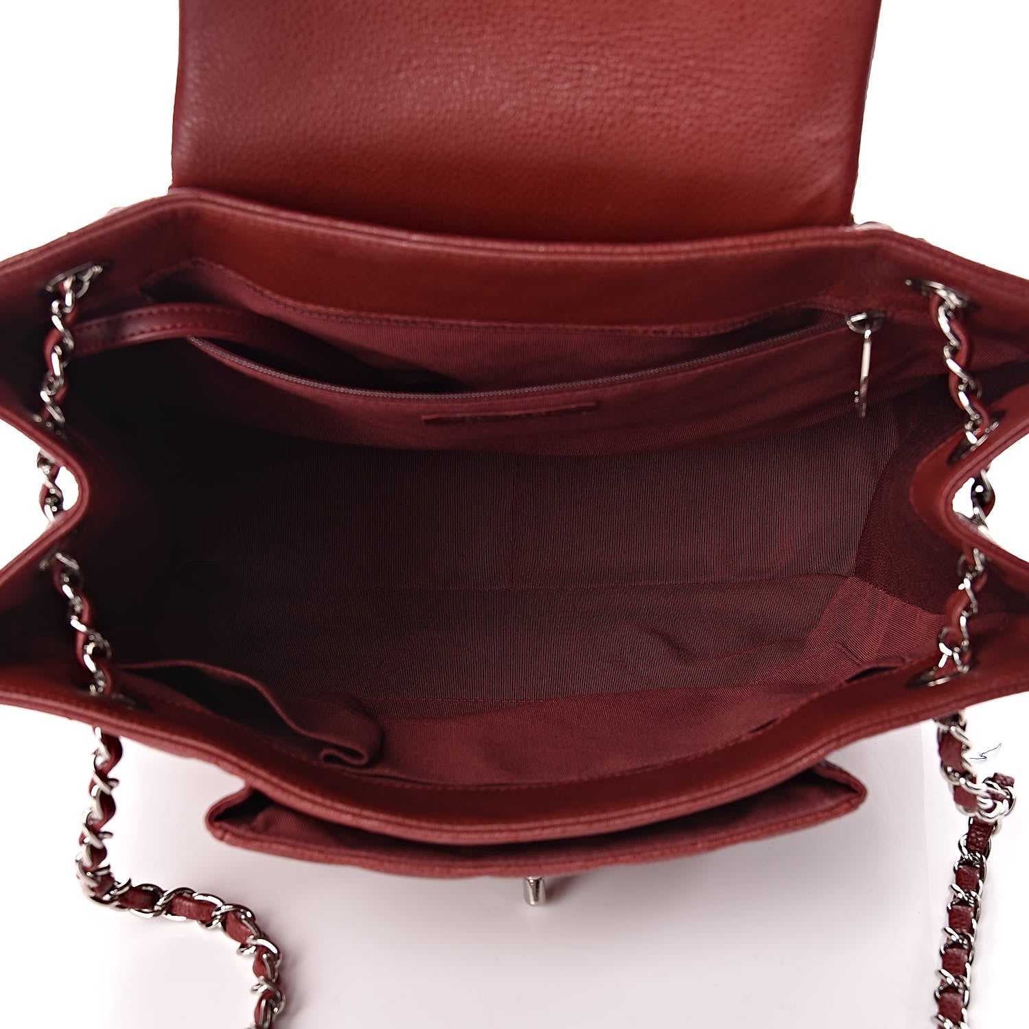 Chanel Caviar Quilted Flap Tote Red 5 of 11