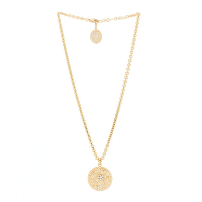 Chanel 18K Yellow Gold Diamond Comete Medallion Pendant Necklace 2 of 5