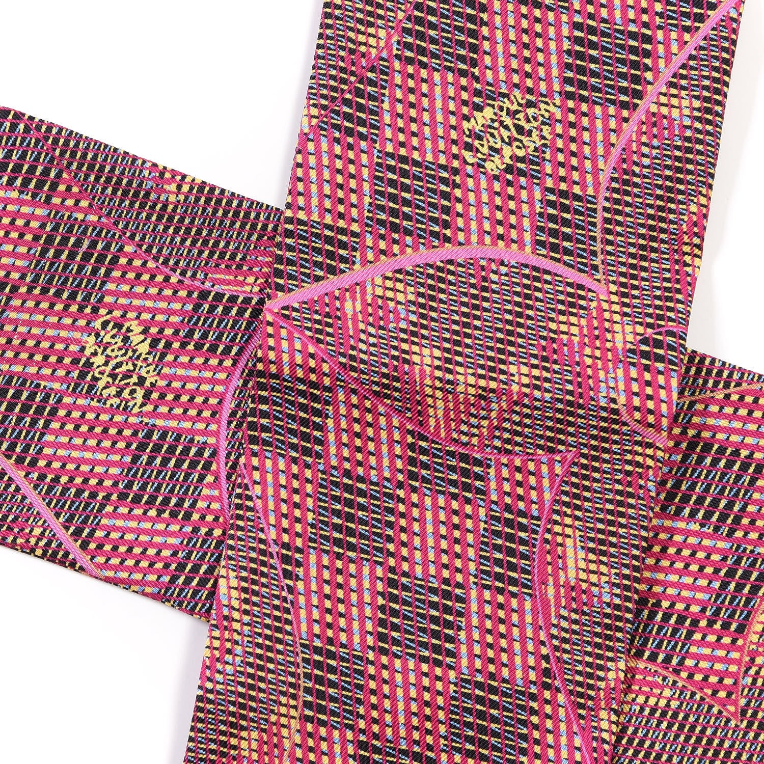 Louis Vuitton Silk Monogram Damier Pop Print Bandeau Pink 3 of 5
